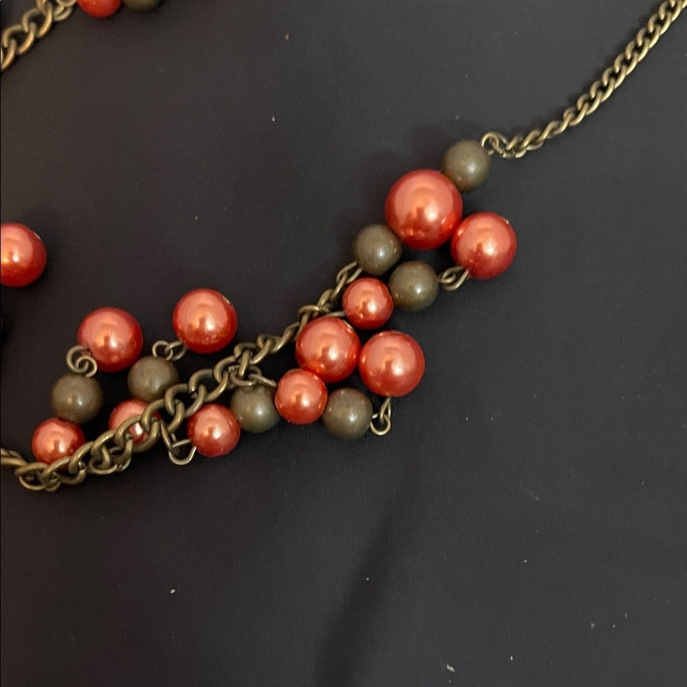Paparazzi Bold Red and Gold Necklace - Picture 6 of 8